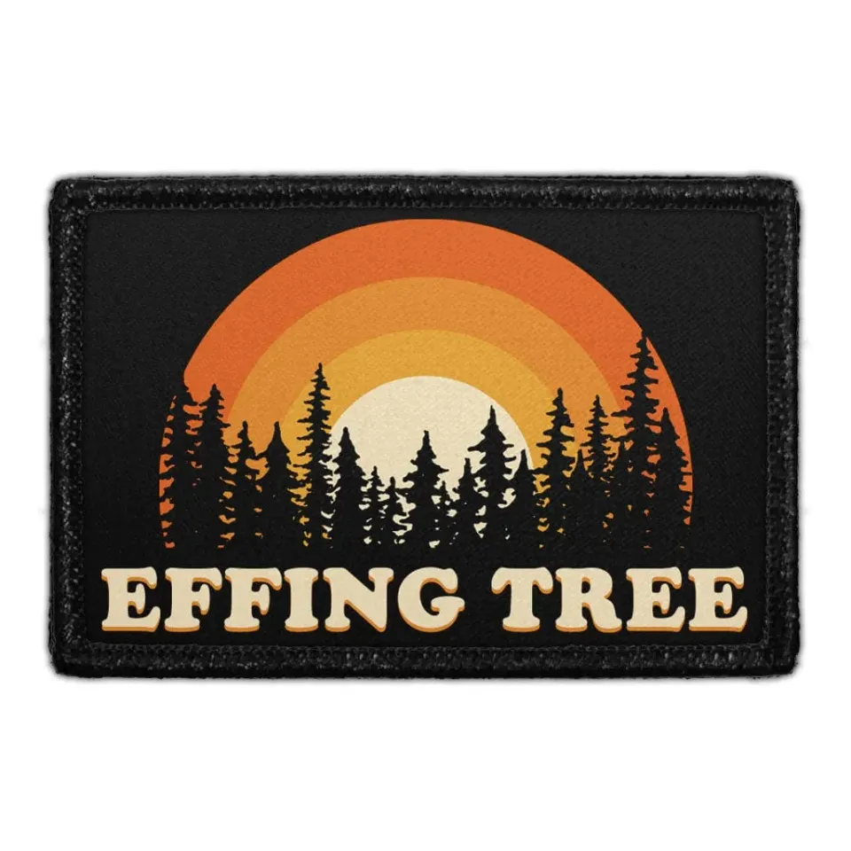 Pull Patch Effing Tree patch 1 stk disc golf humor