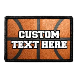 Pull Patch Custom basketball patch med egen tekst 76mm