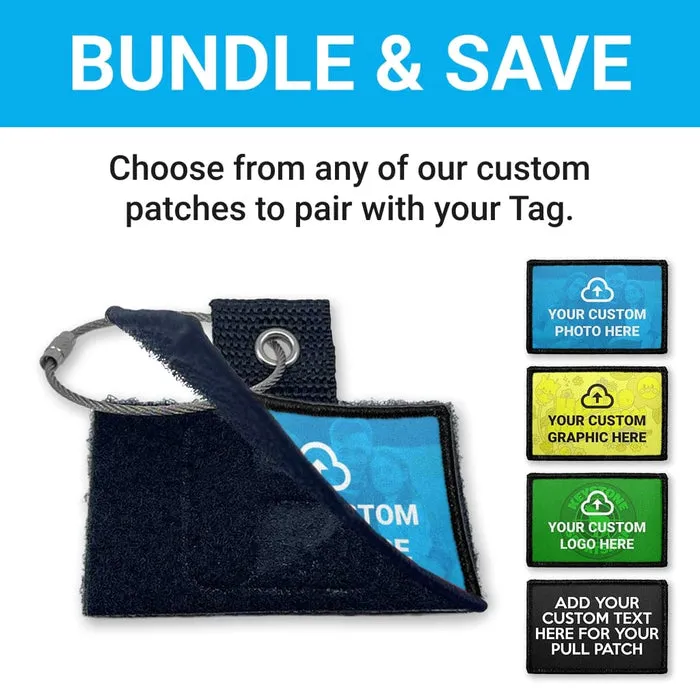 Pull Patch Custom Photo + Tag patch bundle vandret foto