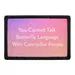 Pull Patch You Cannot Talk Butterfly Language Caterpillar People patch 3x2