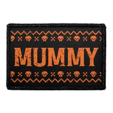 Pull Patch Mummy patch med velcro 76 mm halloween
