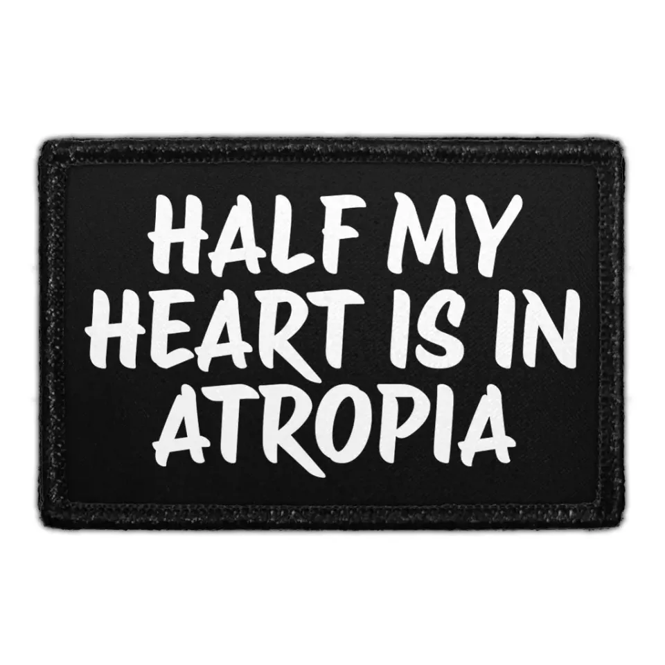 Pull Patch Half My Heart Is In Atropia patch med velcro