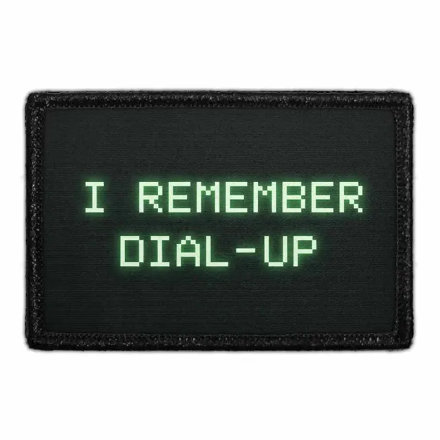 Pull Patch I Remember Dial-Up patch 7,6x5 cm retro