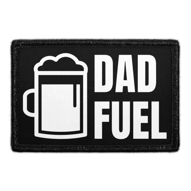 Pull Patch Dad Fuel patch med velcro kaffe