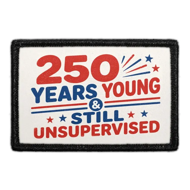 Pull Patch 250 Years Young Unsupervised patch 3x2