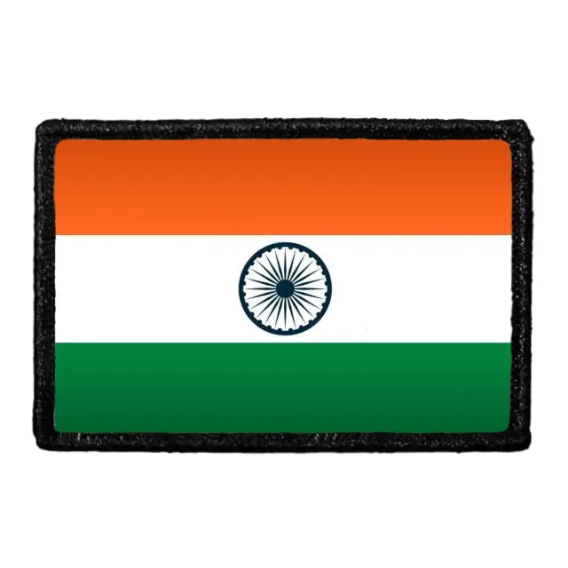 Pull Patch India Flag patch farve velcro