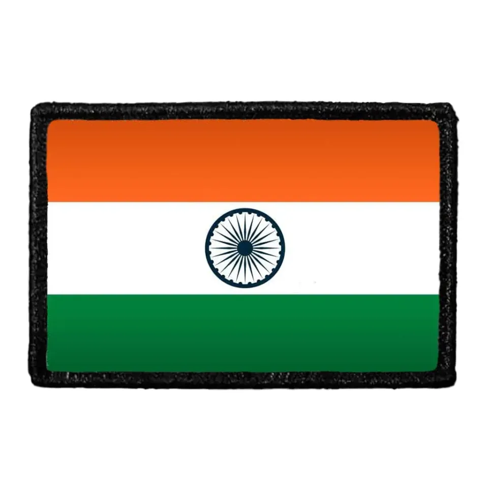 Pull Patch India Flag patch farve velcro