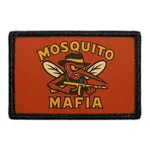 Pull Patch Mosquito Mafia patch 76x51 mm sort kant