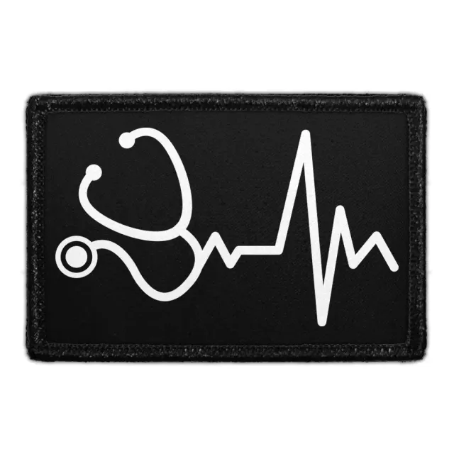 Pull Patch Healthcare Heartbeat patch sort med velcro