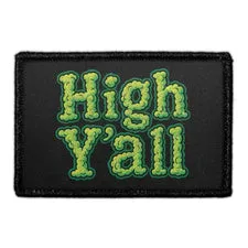 Pull Patch HIGH Y'ALL patch med velcro 76 mm