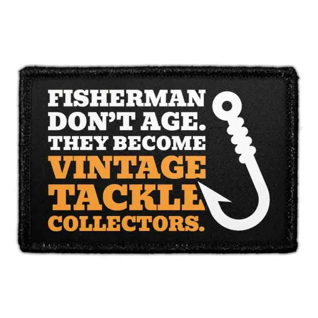 Pull Patch Fisherman Vintage Tackle patch velcro