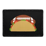 Pull Patch Football And Tacos patch 76x51 mm velcro