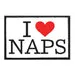 Pull Patch I Love Naps patch med velcro lur