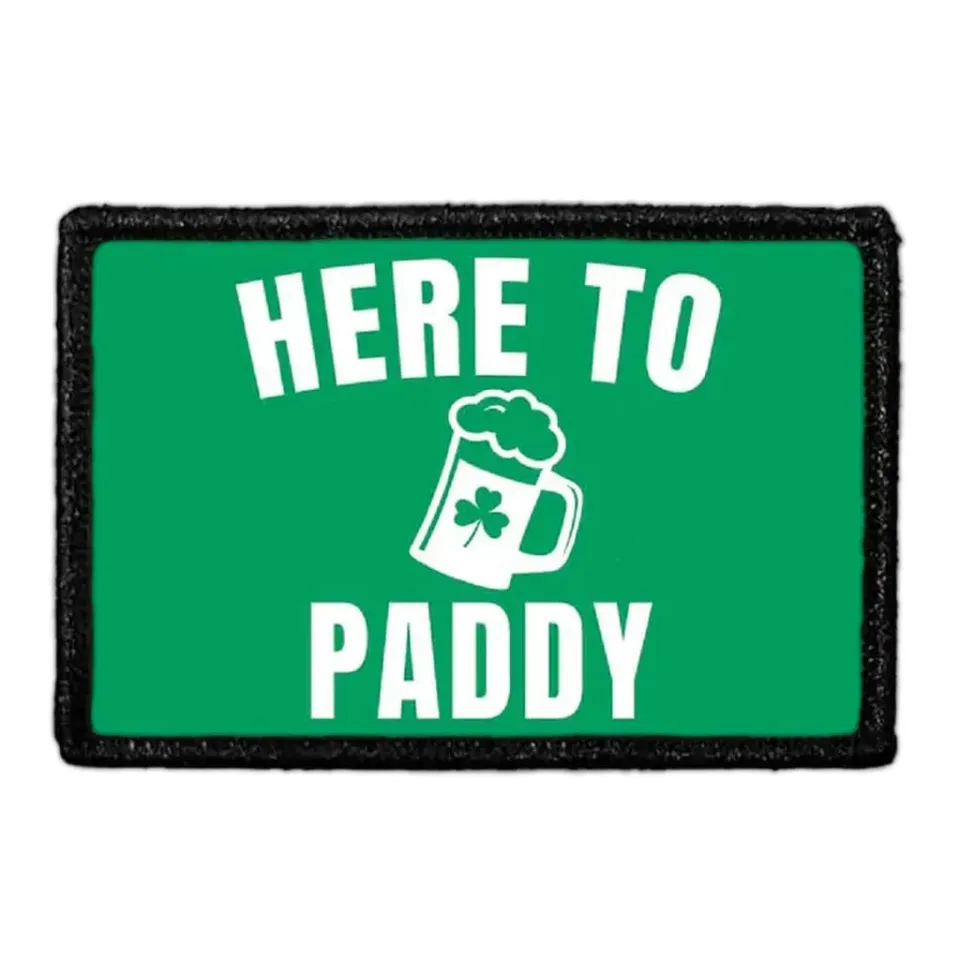Pull Patch Here To Paddy Beer patch grøn