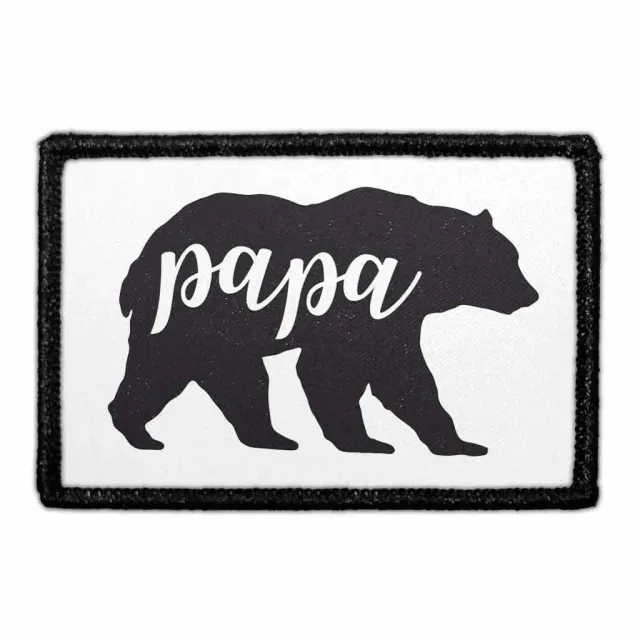 Pull Patch Papa Bear patch velcro 76x51 mm
