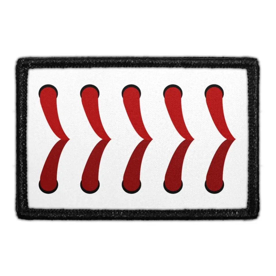 Pull Patch Baseball Threads patch med velcro 7,6 cm