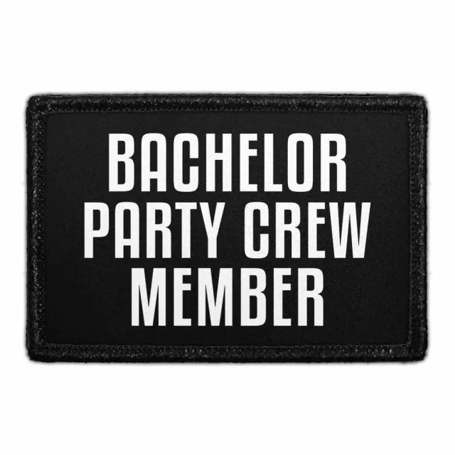 Pull Patch Bachelor Party Crew Member velcropatch