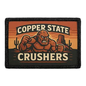 Pull Patch Copper State Crushers mærke med krog 76 mm
