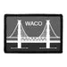 Pull Patch Waco City Flag patch sort-hvid velcro