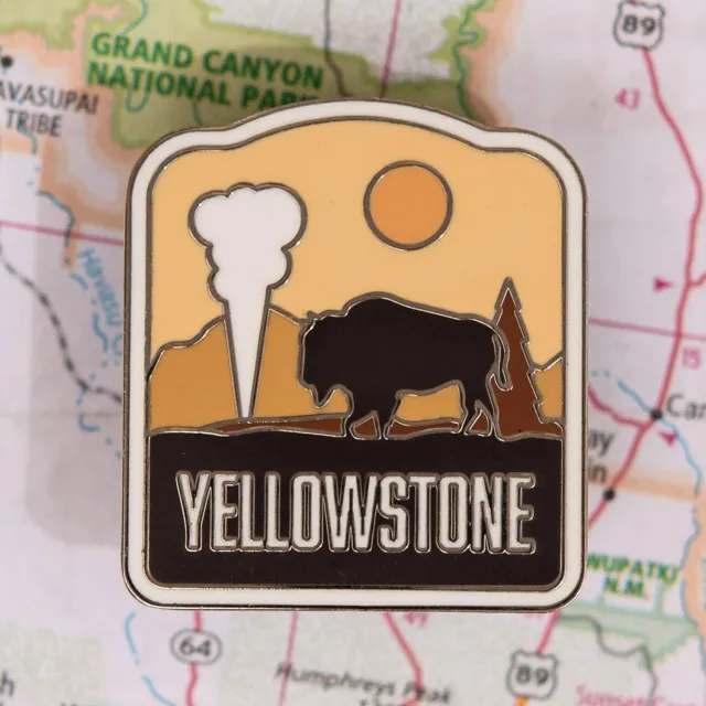 Vagabond Heart Yellowstone National Park emaljepin hård