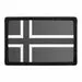 Pull Patch Norway Flag patch sort-hvid