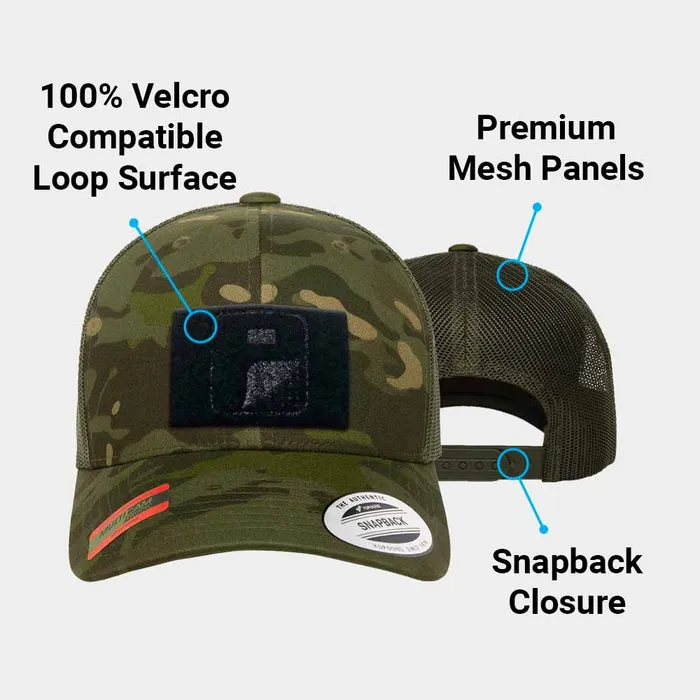Pull Patch Multicam Trucker kasket tropical camo/grøn