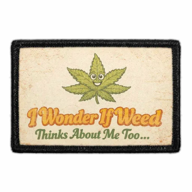 Pull Patch Weed Thinks About Me patch 3x2 grøn