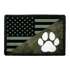 Pull Patch US Paw Flag Camo patch velcro