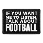 Pull Patch Talk About Football velcromærke 1 stk