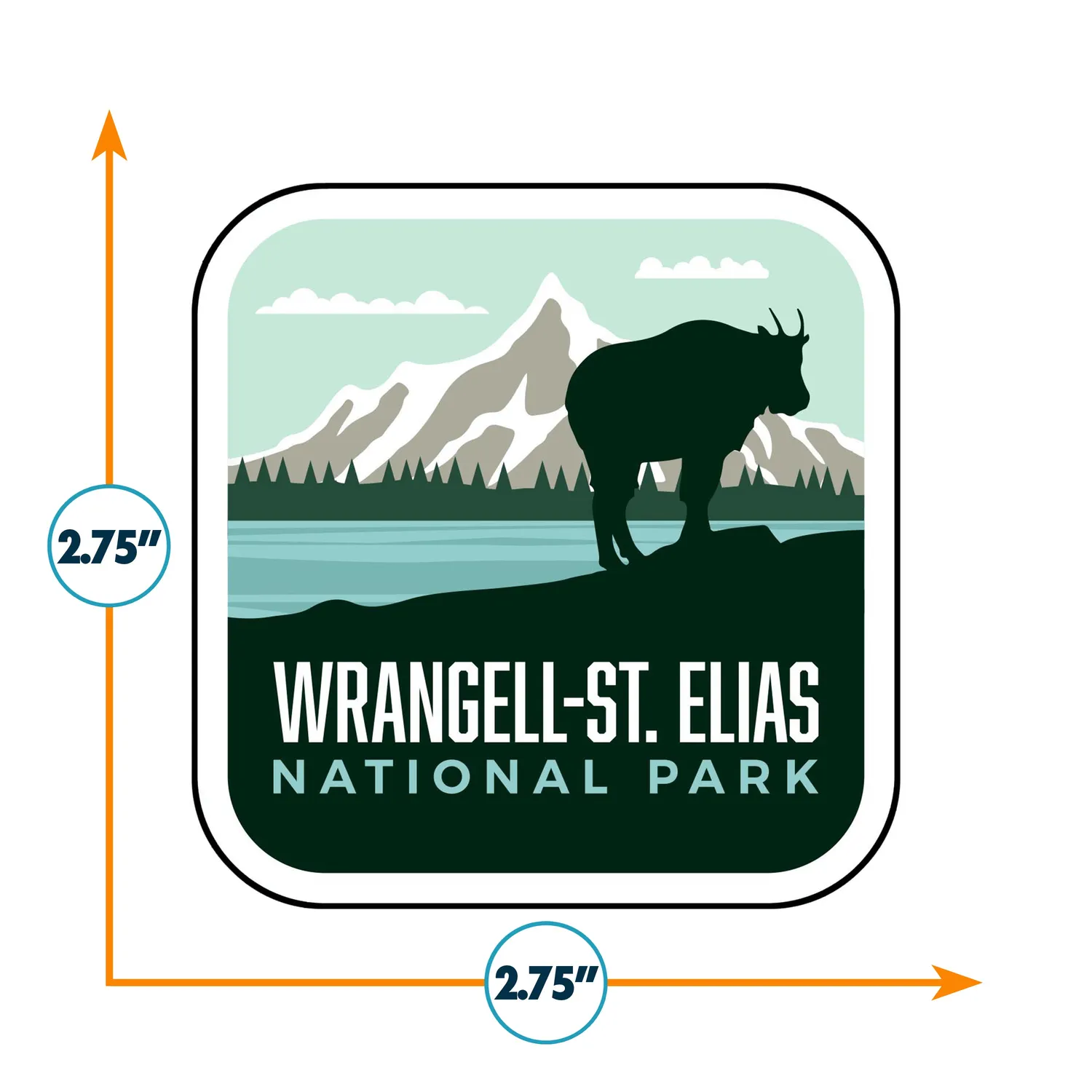 Vagabond Heart Wrangell-St. Elias National Park klistermærke mat
