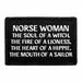 Pull Patch Norse Woman patch med velcro – tekst