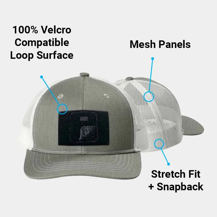 Pull Patch Youth Trucker kasket heather white snapback