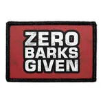 Pull Patch Zero Barks Given patch med velcro hund