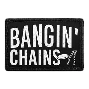 Pull Patch Bangin' Chains patch med velcro 76x51 mm disc golf