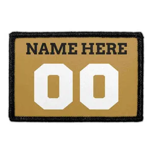 Pull Patch Customizable Jersey patch guld sort hvid med velcro