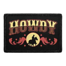 Pull Patch Howdy patch med velcro 76 mm