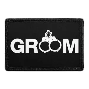 Pull Patch Groom Handcuffs velcromærke bryllup