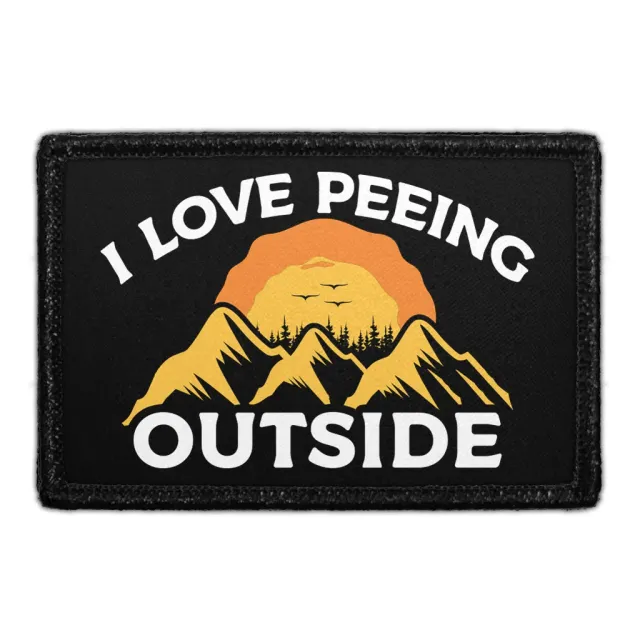Pull Patch I Love Peeing Outside Mountains patch bjerge