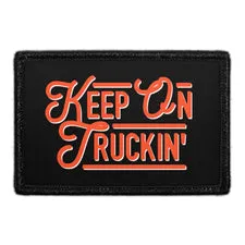 Pull Patch Keep On Truckin' patch med velcro 1 stk
