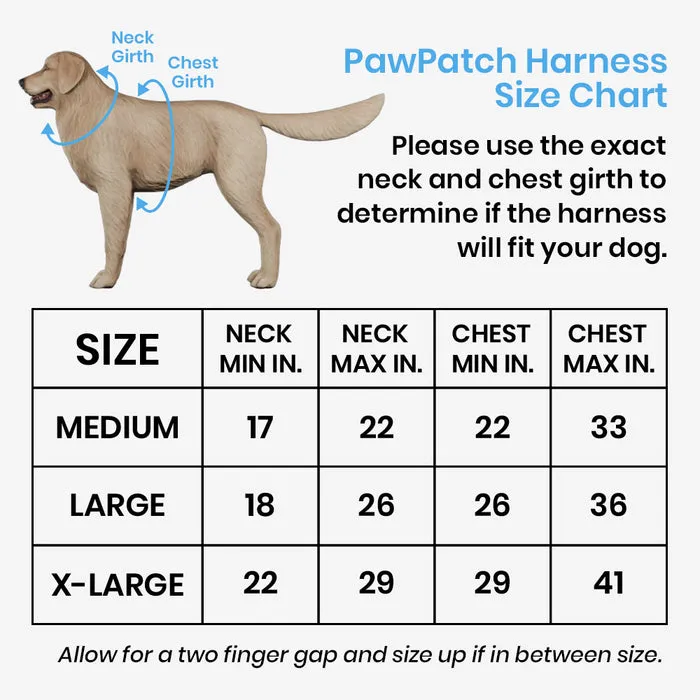 Pull Patch PawPatch Track hundesele Medium + custom patch