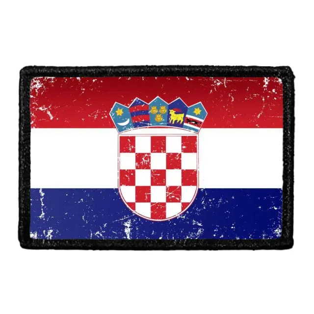 Pull Patch Croatia Flag patch distressed