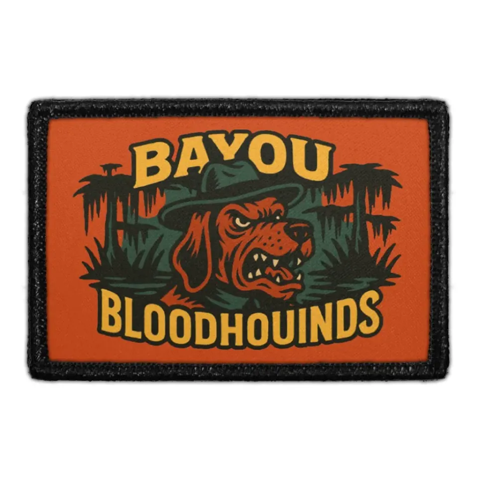 Pull Patch Bayou Bloodhounds patch 3x2 velcro