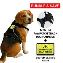 Pull Patch PawPatch Track hundesele medium sæt med custom patch