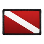 Pull Patch Diver Down Flag patch dykkerflag