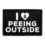Pull Patch I Love Peeing Outside patch friluft humor