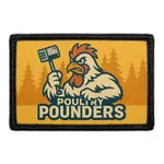 Pull Patch Poultry Pounders patch med velcro sjov