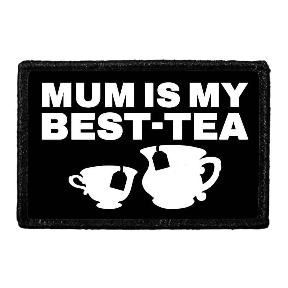 Pull Patch MUM Is My Best-Tea patch 76x51mm velcro
