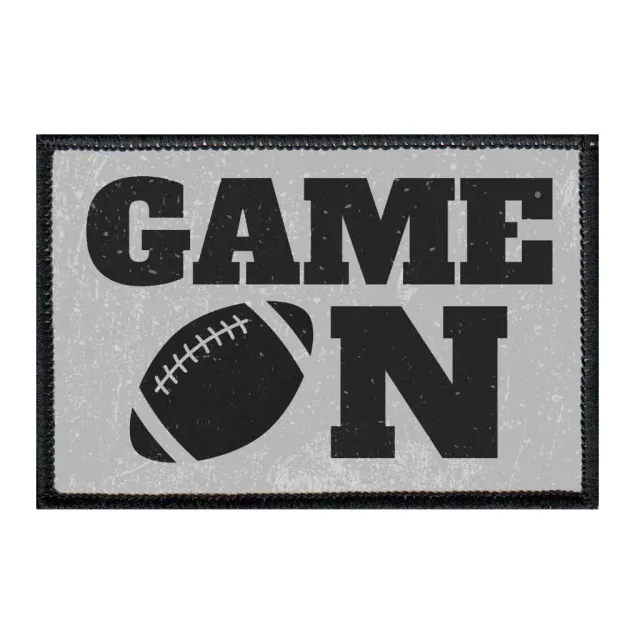 Pull Patch Game On Football patch 76 mm velcro