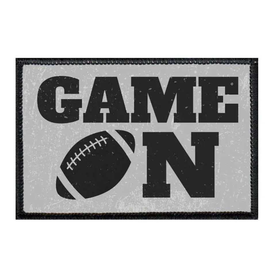 Pull Patch Game On Football patch 76 mm velcro