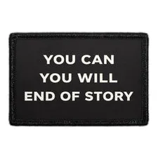 Pull Patch You Can You Will patch 3x2 velcro